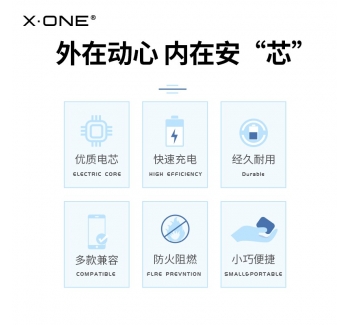 Fast charging 10000 mAh NANoPoWERBANK mini size - high capacity