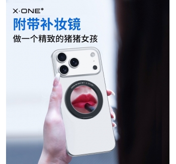 xone適用蘋果17多功能手機(jī)支架16promax指環(huán)磁吸magsafe支架帶鏡子ipad桌面華為背貼vlog拍攝神器可調(diào)節(jié)旋轉(zhuǎn)